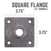 Stz Industries Pipe Decor Iron Flange 1/2 in. 366 SQFL-12-2